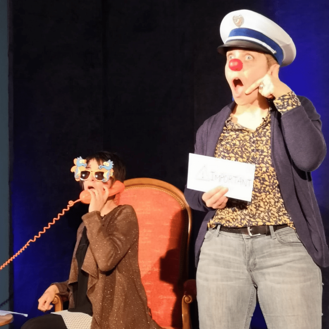 Scénette théâtrale clownesque émotions et santé mentale